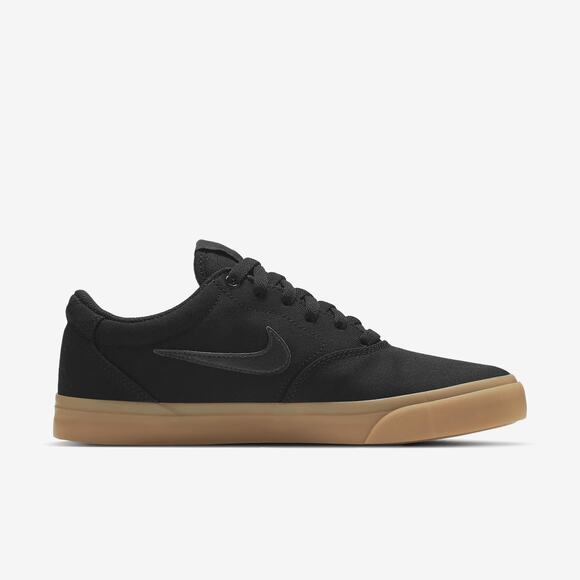NWT Nike Men's SB Charge Solarsoft Canvas Skate Shoes Black/Gum | Size 9.5 - Picture 3 of 6
